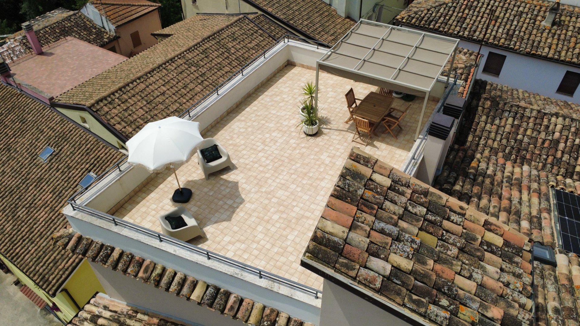 La terrazza panoramica del Loft Residenza Volpi